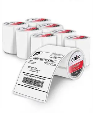 1744907 8 Rolls | 1760 Thermal 4 x 6 in Address and Shipping Labels | 4 x 6 in Strong Adhesive and Smudge Resistant Labels Compatible with Dymo LabelWriter 4XL and Zebra 4XL Thermal Printers 1744907 8 Rolls | 1760 Thermal 4 x 6 in Address and Shipping Labels | 4 x 6 in Strong Adhesive and Smudge Resistant Labels Compatible with Dymo LabelWriter 4XL and Zebra 4XL Thermal Printers