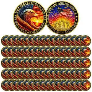 Bulk 82 Pcs Military Challenge Coins - Thank You for Your Service Delicate Veterans Challenge Coin Military Appreciation Gifts for Men Women Veterans Army Bulk 82 Pcs Military Challenge Coins - Thank You for Your Service Delicate Veterans Challenge Coin Military Appreciation Gifts for Men Women Veterans Army