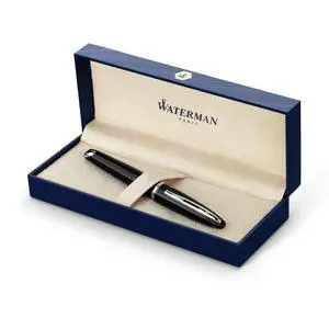 Carène Black Sea Fountain Pen, High-Gloss Black with Palladium Plated Trim, Fine Nib with Blue Ink Cartridge, Gift Box Carène Black Sea Fountain Pen, High-Gloss Black with Palladium Plated Trim, Fine Nib with Blue Ink Cartridge, Gift Box
