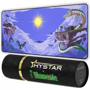 Terraria Extended Gaming Mouse Pad | XXXL 45" x 20" | 5mm Thick, Waterproof Surface, Smooth Polyester Fabric, and Natural Rubber Base (Floating Island) Terraria Extended Gaming Mouse Pad | XXXL 45" x 20" | 5mm Thick, Waterproof Surface, Smooth Polyester Fabric, and Natural Rubber Base (Floating Island)
