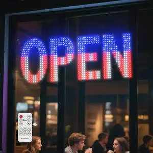 LED Open Sign for Business, 40''L x 14''W Large LED Open Signs with Hanging Installation, Brightness Adjustable Light Up Open Sign for Window Store Salon Cafe Bar Shops (USA Flag Design) LED Open Sign for Business, 40''L x 14''W Large LED Open Signs with Hanging Installation, Brightness Adjustable Light Up Open Sign for Window Store Salon Cafe Bar Shops (USA Flag Design)