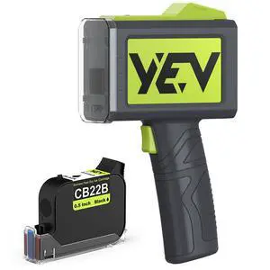 Handheld Inkiet Printer V127 Newly Enhanced 16-Hour Continuous Printing 5 Wheel Support for Printing Batch Numbers, Logos, Serial Numbers, Barcodes, and QR Codes on Diverse Materials (Green) Handheld Inkiet Printer V127 Newly Enhanced 16-Hour Continuous Printing 5 Wheel Support for Printing Batch Numbers, Logos, Serial Numbers, Barcodes, and QR Codes on Diverse Materials (Green)