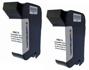 Made in the USA. 2-Pack Compatible Replacement PMIC10 Ink cartridges for FP Mini Postage Meters Made in the USA. 2-Pack Compatible Replacement PMIC10 Ink cartridges for FP Mini Postage Meters