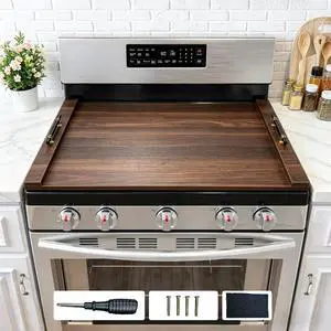Noodle Board Stove Cover w/Handles, for Gas & Electric Stoves | Expands counter space, multi-use sink cover & tray, farmhouse decor, anti-crack build, for home kitchens & RVs Noodle Board Stove Cover w/Handles, for Gas & Electric Stoves | Expands counter space, multi-use sink cover & tray, farmhouse decor, anti-crack build, for home kitchens & RVs