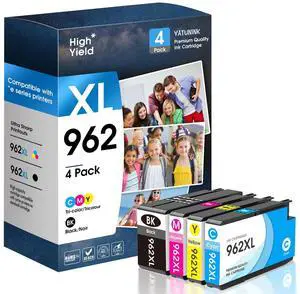 962XL Ink Cartridges Combo Pack Compatible for HP 962 Ink Cartridges Works with HP Officejet Pro 9015/9015e 9025/9025e 9020/9020e 9018/9018e 9010/9010e OfficeJet 9012/9012e (BK C M Y) 962XL Ink Cartridges Combo Pack Compatible for HP 962 Ink Cartridges Works with HP Officejet Pro 9015/9015e 9025/9025e 9020/9020e 9018/9018e 9010/9010e OfficeJet 9012/9012e (BK C M Y)