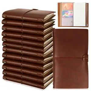 12 Pcs Employee Appreciation Gifts Bulk PU Leather Journal Notebook Personalized DIY Engraved Leather Notebooks Vintage Refillable Travel Journal for Coworker Staff Team(Brown) 12 Pcs Employee Appreciation Gifts Bulk PU Leather Journal Notebook Personalized DIY Engraved Leather Notebooks Vintage Refillable Travel Journal for Coworker Staff Team(Brown)