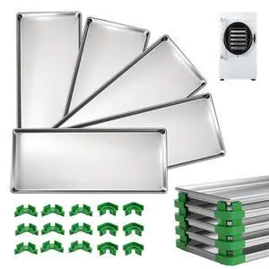 Metal Pallet for Harvest Right Freeze Dryer Metal Tray, dehydrator Trays Easy to disassemble,Corrosion-Resistant, Including Freeze Dryer Accessories Stacker Crane. (Medium-5pack) Metal Pallet for Harvest Right Freeze Dryer Metal Tray, dehydrator Trays Easy to disassemble,Corrosion-Resistant, Including Freeze Dryer Accessories Stacker Crane. (Medium-5pack)