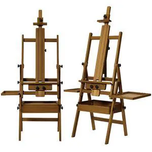 Painting Easel with Storage: H-Frame Beech Wood Art Easel for Adults, Artists, Students, Beginners - Adjustable 50"-80" H, Holds Canvas Up to 47 Inches Painting Easel with Storage: H-Frame Beech Wood Art Easel for Adults, Artists, Students, Beginners - Adjustable 50"-80" H, Holds Canvas Up to 47 Inches