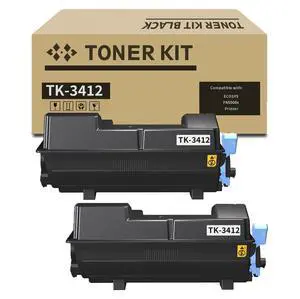 TK-3412 Toner Cartridge Black 2 Pack TK3412 Compatible for Kyocera TK-3412 TK3412K 1T0C0X0US0 for ECOSYS PA5000x Printer TK-3412 Toner Cartridge Black 2 Pack TK3412 Compatible for Kyocera TK-3412 TK3412K 1T0C0X0US0 for ECOSYS PA5000x Printer