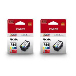 2 Pack CL-244 Color Ink Cartridge for PIXMA IP, MX, MG, TS, and TR Series All-in-One Inkjet Printers - 6.2ml 2 Pack CL-244 Color Ink Cartridge for PIXMA IP, MX, MG, TS, and TR Series All-in-One Inkjet Printers - 6.2ml