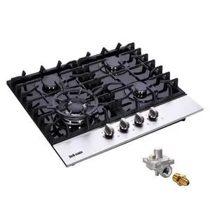 DM4188-01 24-Inch Dual-Fuel Gas Cooktop, 5-Burner LPG/NG Convertible Stovetop With Tempered Glass Surface DM4188-01 24-Inch Dual-Fuel Gas Cooktop, 5-Burner LPG/NG Convertible Stovetop With Tempered Glass Surface