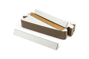 Triangle Mailing Tube, 18.25x2x2 inch Cardboard Box, 50-Pack | 18 inch Triangular Long Box for Shipping, Storage, Posters, Blueprints, Artwork, Crafts, Art Holder, White Triangle Mailing Tube, 18.25x2x2 inch Cardboard Box, 50-Pack | 18 inch Triangular Long Box for Shipping, Storage, Posters, Blueprints, Artwork, Crafts, Art Holder, White