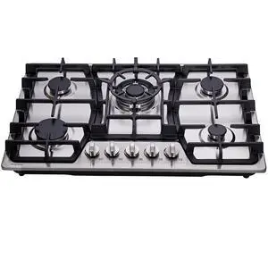 30 Inch Gas Cooktop Stainless Steel 5 Burners Stovetop Dual Fuel Gas Hob NG/LPG Convertible Gas Cooktop HF57013 Stainless Steel 30 Inch Gas Cooktop Stainless Steel 5 Burners Stovetop Dual Fuel Gas Hob NG/LPG Convertible Gas Cooktop HF57013 Stainless Steel