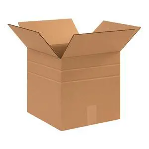 MD121212 Multi-Depth Corrugated Cardboard Box 12" L x 12" W x 12" H, Kraft, For Shipping, Packing and Moving (Pack of 25) MD121212 Multi-Depth Corrugated Cardboard Box 12" L x 12" W x 12" H, Kraft, For Shipping, Packing and Moving (Pack of 25)