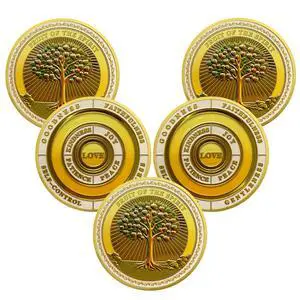 5pcs Fruit of The Spirit Christian Challenge Coin - Galatians 5:22-23 Jesus Religious Token - Art God Pocket Bible Verses Coins for Study - Good Luck Commemorative Gifts for Men Women Kids 5pcs Fruit of The Spirit Christian Challenge Coin - Galatians 5:22-23 Jesus Religious Token - Art God Pocket Bible Verses Coins for Study - Good Luck Commemorative Gifts for Men Women Kids