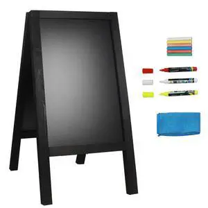Chalkboard Sign 40x20'' Double-Sided Display Chalk Board Signs A Frame Chalkboards with Liquid & Solid Chalk for Cafeteria Street Party Restaurant Chalkboard Sign 40x20'' Double-Sided Display Chalk Board Signs A Frame Chalkboards with Liquid & Solid Chalk for Cafeteria Street Party Restaurant