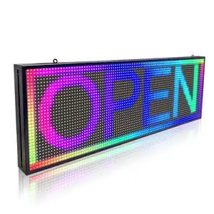 P10 Programmable LED Sign 39"x14",Full Color with WIFI for Business | LED Display Sign, Programmable Scolling LED Sign,with WiFi, IP65 Waterproof P10 Programmable LED Sign 39"x14",Full Color with WIFI for Business | LED Display Sign, Programmable Scolling LED Sign,with WiFi, IP65 Waterproof