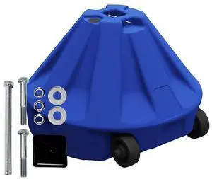 Roll-A-Post Portable Signpost Base for 24" x 24" or Smaller Signs, Designed for School, Airport, Parking Lot, Durable Plastic, Wind Resistance, 18" x 12", Blue, Post Not Included Roll-A-Post Portable Signpost Base for 24" x 24" or Smaller Signs, Designed for School, Airport, Parking Lot, Durable Plastic, Wind Resistance, 18" x 12", Blue, Post Not Included