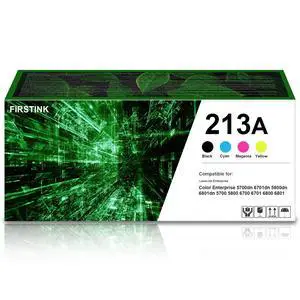 213A Toner Cartridges Compatible with Color LJ Enterprise MFP 5800dn | High Yiled 213A W2130A Replacement for Color LJ Enterprise 5700dn 6701dn 6801dn 5700 5800 6700 6701 6800 6801 Printer 213A Toner Cartridges Compatible with Color LJ Enterprise MFP 5800dn | High Yiled 213A W2130A Replacement for Color LJ Enterprise 5700dn 6701dn 6801dn 5700 5800 6700 6701 6800 6801 Printer