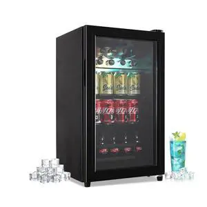 120 Can Beverage Refrigerator, Wine Cooler with 7 Adjustable Thermostat | Freestanding Drink Dispenser with Adjustable Shelves, Suitable for Home/Office, Black 120 Can Beverage Refrigerator, Wine Cooler with 7 Adjustable Thermostat | Freestanding Drink Dispenser with Adjustable Shelves, Suitable for Home/Office, Black