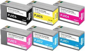 PP50 PP100 Ink Cartridges Set PJIC1 PJIC2 PJIC3 PJIC4 PJIC5 PJIC6 for DiscProducer PP-50 PP-100 Printers 6-Pack (Black, Cyan, Magenta, Yellow, Light Cyan, Light Magenta) PP50 PP100 Ink Cartridges Set PJIC1 PJIC2 PJIC3 PJIC4 PJIC5 PJIC6 for DiscProducer PP-50 PP-100 Printers 6-Pack (Black, Cyan, Magenta, Yellow, Light Cyan, Light Magenta)