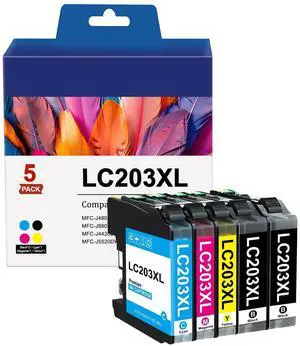 LC203XL Ink Cartridges Replacement for Brothers Ink LC203XL LC203 Ink Cartridges brothers printer with MFC-J480DW MFC-J880DW MFC-J4420DW MFC-J680DW MFC-J885DW (2 Black, 1 Cyan, 1 Magenta, 1 Yellow) LC203XL Ink Cartridges Replacement for Brothers Ink LC203XL LC203 Ink Cartridges brothers printer with MFC-J480DW MFC-J880DW MFC-J4420DW MFC-J680DW MFC-J885DW (2 Black, 1 Cyan, 1 Magenta, 1 Yellow)