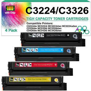 for Lexmark MC3224 Toner Cartridge (with Chip),1.5K Pages High Cartridge C3210K0 C3210C0 C3210M0 C3210Y0 Compatible C3224 MC3224 C3326 MC3326 C3426 Printers,Replaceable C320010 Ink Cartridge (4 Pack) for Lexmark MC3224 Toner Cartridge (with Chip),1.5K Pages High Cartridge C3210K0 C3210C0 C3210M0 C3210Y0 Compatible C3224 MC3224 C3326 MC3326 C3426 Printers,Replaceable C320010 Ink Cartridge (4 Pack)