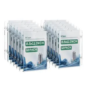 Acrylic Window Sign Holder: Clear Signage Holders 8.5 x 11 with Suction Cup, Wall Mount Advertising Frames for Glass Door, Mall, Office, Store, Restaurant (12 Pack) Acrylic Window Sign Holder: Clear Signage Holders 8.5 x 11 with Suction Cup, Wall Mount Advertising Frames for Glass Door, Mall, Office, Store, Restaurant (12 Pack)