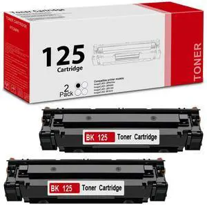 125 High-Yield Black Toner Cartridge 2-Pack Replacement for Canon 125 Toner Cartridge for ImageCLASS LBP6030w LBP6000 LBP3100 MF3010 Printer 125 High-Yield Black Toner Cartridge 2-Pack Replacement for Canon 125 Toner Cartridge for ImageCLASS LBP6030w LBP6000 LBP3100 MF3010 Printer
