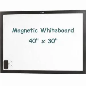 Magnetic Dry Erase Board with Pine Wood Frame, 40" x 30" Large Whiteboard with Magnets, Marker & Eraser, Wall Mounted Memo Board for Home Office, Classroom, Kitchen, Black Frame Magnetic Dry Erase Board with Pine Wood Frame, 40" x 30" Large Whiteboard with Magnets, Marker & Eraser, Wall Mounted Memo Board for Home Office, Classroom, Kitchen, Black Frame
