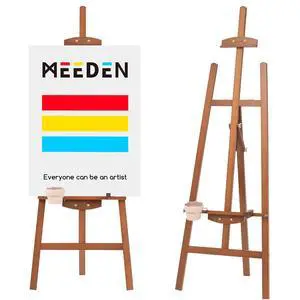 Easel Stand for Painting: A Frame Wooden Display Easel Stand for Canvas up to 59", Adjustable Lyre Beech Wood Artist Easel with Brush Holder, Washer for Painting, Display, Wedding Sign, Walnut Easel Stand for Painting: A Frame Wooden Display Easel Stand for Canvas up to 59", Adjustable Lyre Beech Wood Artist Easel with Brush Holder, Washer for Painting, Display, Wedding Sign, Walnut