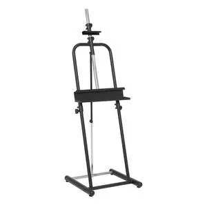 Deluxe Easel - Black 22.5" W x 23" D x 87.75" H Deluxe Easel - Black 22.5" W x 23" D x 87.75" H