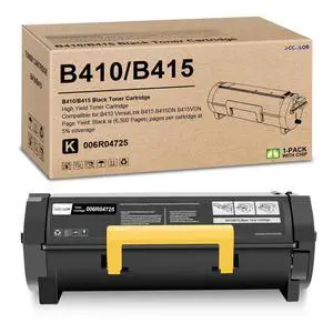 B410 B415 Toner Cartridge Replacement for Xerox B415 B410 Black High Yield Toner Cartridge with New Chip 006R04725-(6,500 Pages) Compatible with Xerox B410 VersaLink B415 Printers Series B410 B415 Toner Cartridge Replacement for Xerox B415 B410 Black High Yield Toner Cartridge with New Chip 006R04725-(6,500 Pages) Compatible with Xerox B410 VersaLink B415 Printers Series