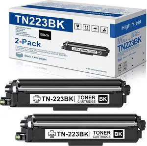 TN223BK Black Toner Cartridge 2 Pack Replacement for Brother TN223, Compatible with Brother MFC-L3770CDW L3710CW L3750CDW and HL-L3210CW L3230CDW Printers TN223BK Black Toner Cartridge 2 Pack Replacement for Brother TN223, Compatible with Brother MFC-L3770CDW L3710CW L3750CDW and HL-L3210CW L3230CDW Printers