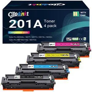 201A Toner Cartridge Replacement for HP 201A 201X CF400A m277dw toner | Works for Color LaserJet Pro MFP M277dw M252dw M277c6 M252n M277n M277 Printer (Black, Cyan, Yellow, Magenta, 4 Pack) 201A Toner Cartridge Replacement for HP 201A 201X CF400A m277dw toner | Works for Color LaserJet Pro MFP M277dw M252dw M277c6 M252n M277n M277 Printer (Black, Cyan, Yellow, Magenta, 4 Pack)