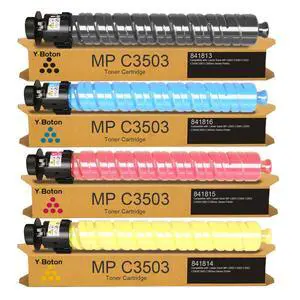 MP C3503 MP C3003 Toner Cartridge Compatible for Ricoh Lanier Savin MP C3003 C3004 C3503 C3504 C3003 C3004ex Series Printer 841813 841816 841815 841814 Black Cyan Magenta Yellow MP C3503 MP C3003 Toner Cartridge Compatible for Ricoh Lanier Savin MP C3003 C3004 C3503 C3504 C3003 C3004ex Series Printer 841813 841816 841815 841814 Black Cyan Magenta Yellow
