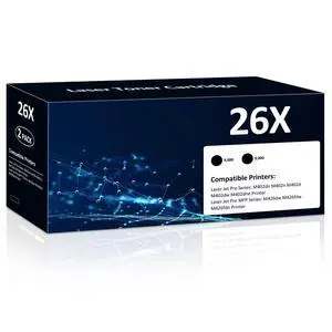 26X Toner Cartridge for HP Printer 2-Pack Compatible for HP 26X CF226X 26A | M402n M426fdw Toner Cartridges Work with HP LaserJet Pro M402dn M402dw M402m Pro MFP M426dw M426fdn Printer (18,000 Page) 26X Toner Cartridge for HP Printer 2-Pack Compatible for HP 26X CF226X 26A | M402n M426fdw Toner Cartridges Work with HP LaserJet Pro M402dn M402dw M402m Pro MFP M426dw M426fdn Printer (18,000 Page)