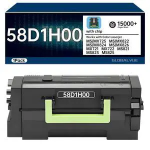 58D1H00 58D1H0E Toner Cartridge Compatible for Lexmark 58D1H00 MS821 MS822 | 58D1H0E 58D1000 Toner for Lexmark MS823 MS824 MS825 MS826 MX721 MX722 MX725 MX822 MX824 MX826 MS725 Laser Printer 58D1H00 58D1H0E Toner Cartridge Compatible for Lexmark 58D1H00 MS821 MS822 | 58D1H0E 58D1000 Toner for Lexmark MS823 MS824 MS825 MS826 MX721 MX722 MX725 MX822 MX824 MX826 MS725 Laser Printer