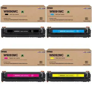 W9090MC Toner Cartridge High Capacity Compatible for W9090MC W9091MC W9093MC W9092MC Work for Color Managed E45028 E45028DN MFP E47528 E47528f Printers(with Upgraded Chip-Show Ink Level) W9090MC Toner Cartridge High Capacity Compatible for W9090MC W9091MC W9093MC W9092MC Work for Color Managed E45028 E45028DN MFP E47528 E47528f Printers(with Upgraded Chip-Show Ink Level)