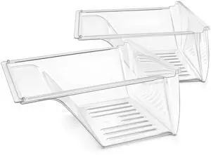 Upgraded 240337103 Refrigerator Crisper Drawer Replacement Compatible with Frigidaire Fridge, Clear Crisper Bin Shelf Drawer Replaces 240337100, 240323007, AP2115741-2 Pcs Upgraded 240337103 Refrigerator Crisper Drawer Replacement Compatible with Frigidaire Fridge, Clear Crisper Bin Shelf Drawer Replaces 240337100, 240323007, AP2115741-2 Pcs