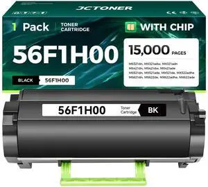 56F1H00 Toner Cartridge with Chip Compatible Replacement for Lexmark MS321dn MS421dn MS421dw MS521dn MS621dn MS622de MX321adn MX321adw MX421ade MX521ade MX521de MX522adhe MX622ade MX622adhe Printer 56F1H00 Toner Cartridge with Chip Compatible Replacement for Lexmark MS321dn MS421dn MS421dw MS521dn MS621dn MS622de MX321adn MX321adw MX421ade MX521ade MX521de MX522adhe MX622ade MX622adhe Printer