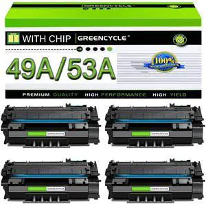 Q5949A Q7553A 1320 Toner Cartridge Compatible for HP 49A 53A | Q5949A Q7553A Works with Laserjet 1320n 3390 1160 1320tn 1320nw 3390 P2015 P2015dn M2727nf MFP Printer (Black,4 Pack) Q5949A Q7553A 1320 Toner Cartridge Compatible for HP 49A 53A | Q5949A Q7553A Works with Laserjet 1320n 3390 1160 1320tn 1320nw 3390 P2015 P2015dn M2727nf MFP Printer (Black,4 Pack)