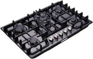 30 Inch Gas Cooktop Stainless Steel 5 Burners Stovetop Dual Fuel Gas Hob NG/LPG Convertible Gas Stove Top HF57013B Stainless Steel 30 Inch Gas Cooktop Stainless Steel 5 Burners Stovetop Dual Fuel Gas Hob NG/LPG Convertible Gas Stove Top HF57013B Stainless Steel