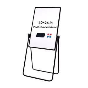 Magnetic Dry Erase Board with Stand, 40"x24" Double Sided U Stand White Board, Height Adjustable Flip Chart Easel, Portable Foldable Whiteboard for Home Office Restaurant Magnetic Dry Erase Board with Stand, 40"x24" Double Sided U Stand White Board, Height Adjustable Flip Chart Easel, Portable Foldable Whiteboard for Home Office Restaurant