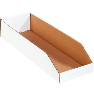 8x24x4.5 Open Top Bin Boxes for Storage & Organization, 50-Pack | Open Top Bin Boxes 8"L x 24"W x 4.5"H Corrugated Cardboard for Storage & Organization, 50-Pack 8x24x4.5 Open Top Bin Boxes for Storage & Organization, 50-Pack | Open Top Bin Boxes 8"L x 24"W x 4.5"H Corrugated Cardboard for Storage & Organization, 50-Pack