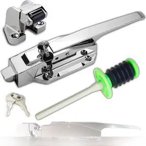 Walk in Cooler Door Handle, Freezer Door Latch | Zinc Alloy Refrigerator Door Lock for Heavy Duty Commercial Freezer Laboratory Walk in Cooler Door Handle, Freezer Door Latch | Zinc Alloy Refrigerator Door Lock for Heavy Duty Commercial Freezer Laboratory