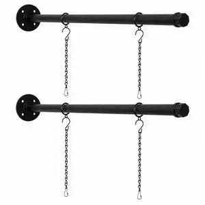 2Pack 24'' Metal Sign Hanger Brackets with 4 Hanging Chains Heavy Duty Wall Mount for Outdoor & Indoor Signs, Hanging Sign Brackets for Shops, Blade Sign Bracket, Decorative Sign Hanger 2Pack 24'' Metal Sign Hanger Brackets with 4 Hanging Chains Heavy Duty Wall Mount for Outdoor & Indoor Signs, Hanging Sign Brackets for Shops, Blade Sign Bracket, Decorative Sign Hanger