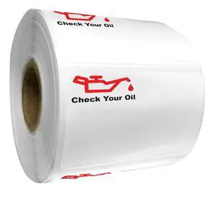 Oil Can Stock Logo Labels, Compatible with Indy 2 PRO Printer, 500 Count Oil Can Stock Logo Labels, Compatible with Indy 2 PRO Printer, 500 Count