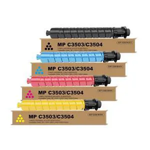 MP C3503 Toner Cartridge Replacement for Ricoh C3003 C3504 C3004 Printer | 841813 841814 841815 841816 for Aficio Lanier Savin 4 Pack Black Cyan Magenta Yellow 1BK/1C/1Y/1M MP C3503 Toner Cartridge Replacement for Ricoh C3003 C3504 C3004 Printer | 841813 841814 841815 841816 for Aficio Lanier Savin 4 Pack Black Cyan Magenta Yellow 1BK/1C/1Y/1M