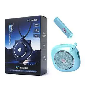 TransBee Portable Two-Way Voice Translator Device, Real-Time Multilingual Instant Translation, Dual Mic Translator with Built-in Speaker & Conversation Recorder for Travel (Evergreen Spruce) TransBee Portable Two-Way Voice Translator Device, Real-Time Multilingual Instant Translation, Dual Mic Translator with Built-in Speaker & Conversation Recorder for Travel (Evergreen Spruce)
